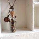Tribal Necklace Vial Seeds Ooak - Seeds And..