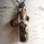 Tribal Necklace Vial Seeds Ooak - Seeds And..